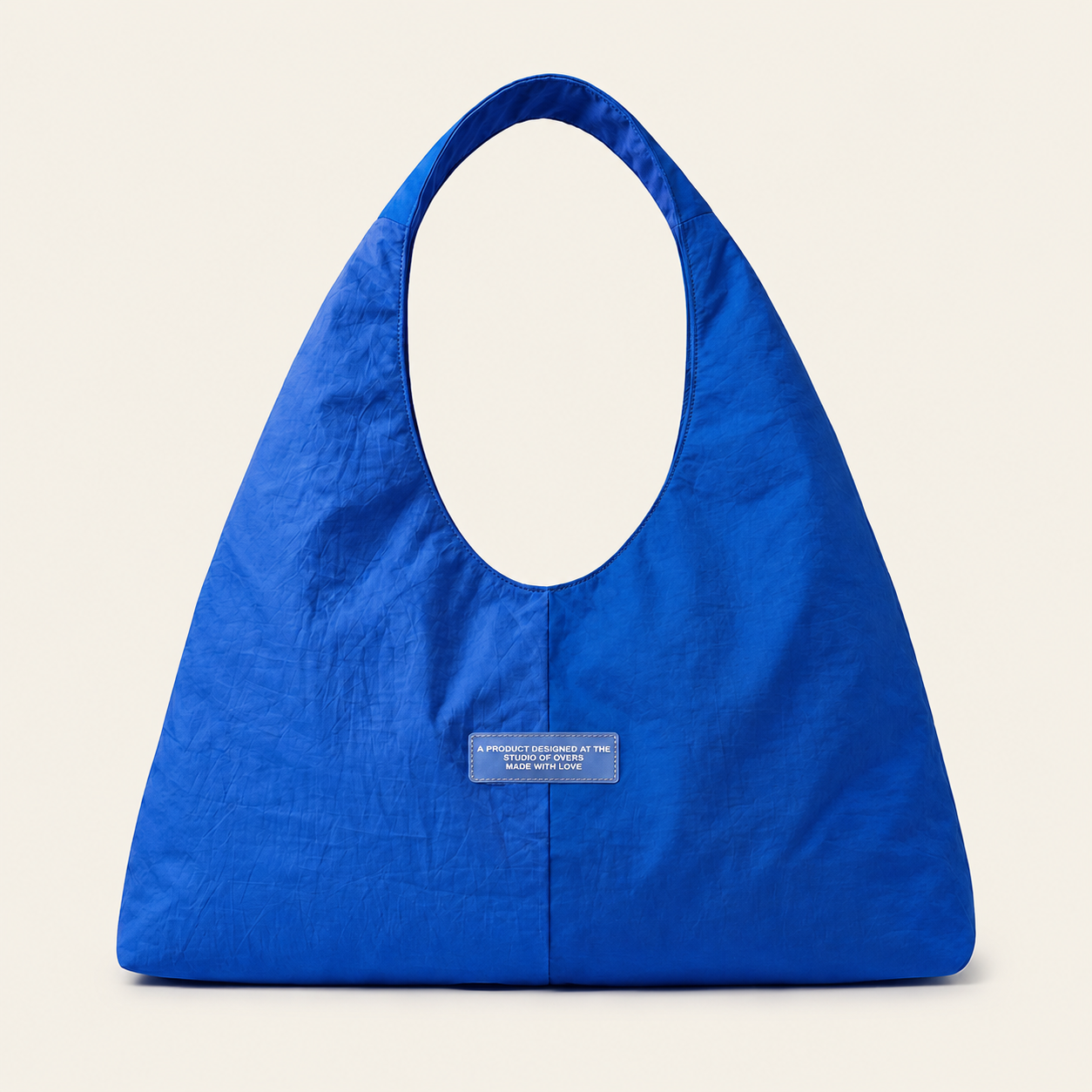 Grand Sac à Épaule Bicolore en Tissu Parachute