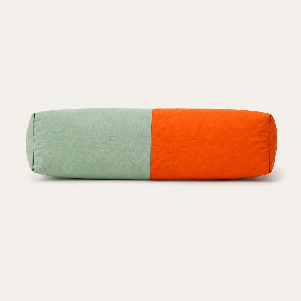 Grand Sac à Épaule Bicolore en Tissu Parachute