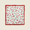 Foulard Cerises Rouge Cerise & Blanc