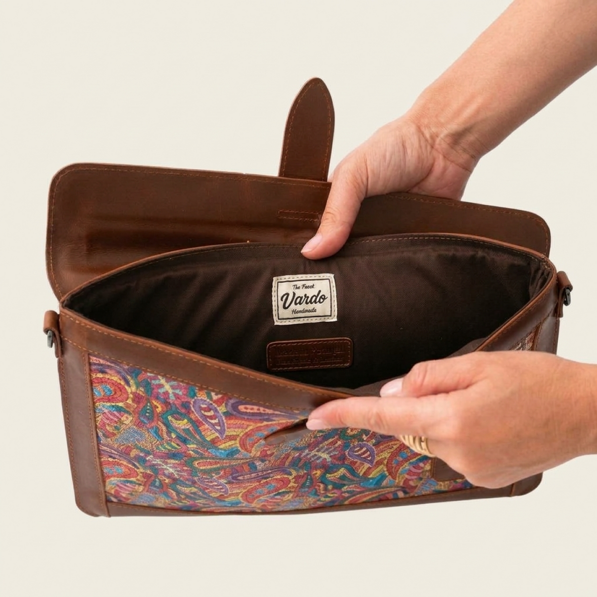 Porte-documents en cuir pour MacBook