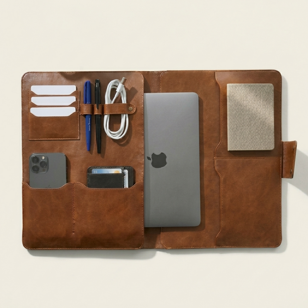 Pochette en cuir pour MacBook & iPad