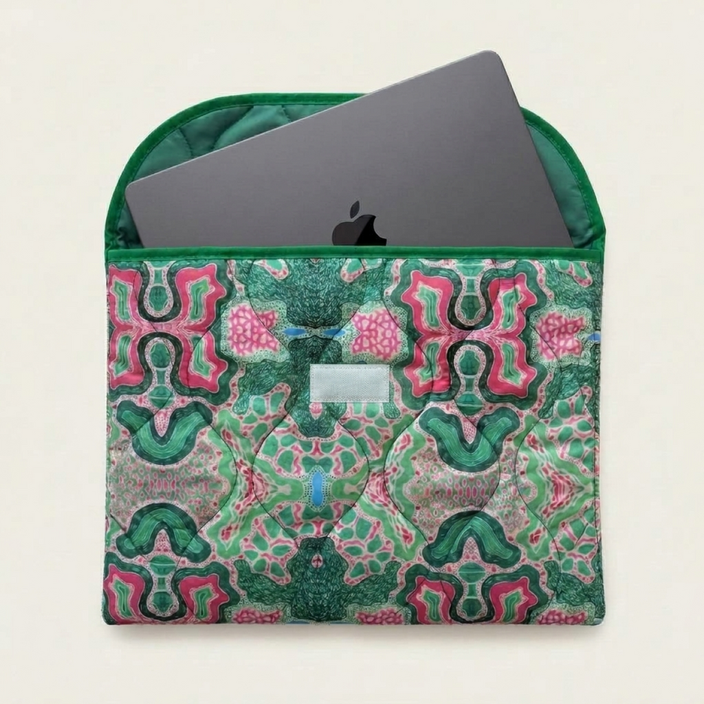 Pochette Macbook Jardin Pop