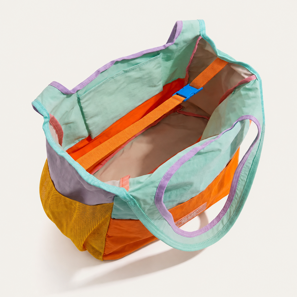 Grand Sac Multicolore à Poches Latérales