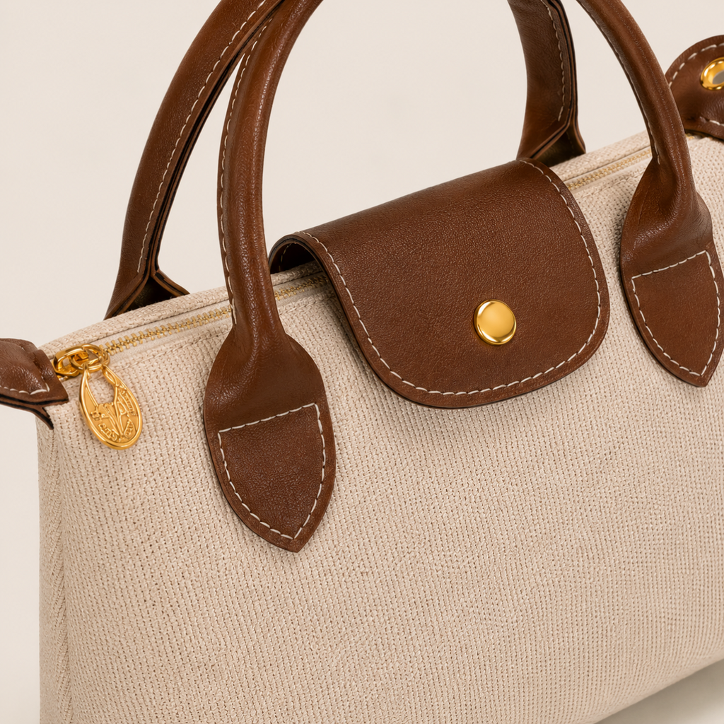 Sac Bandoulière en Toile Crème