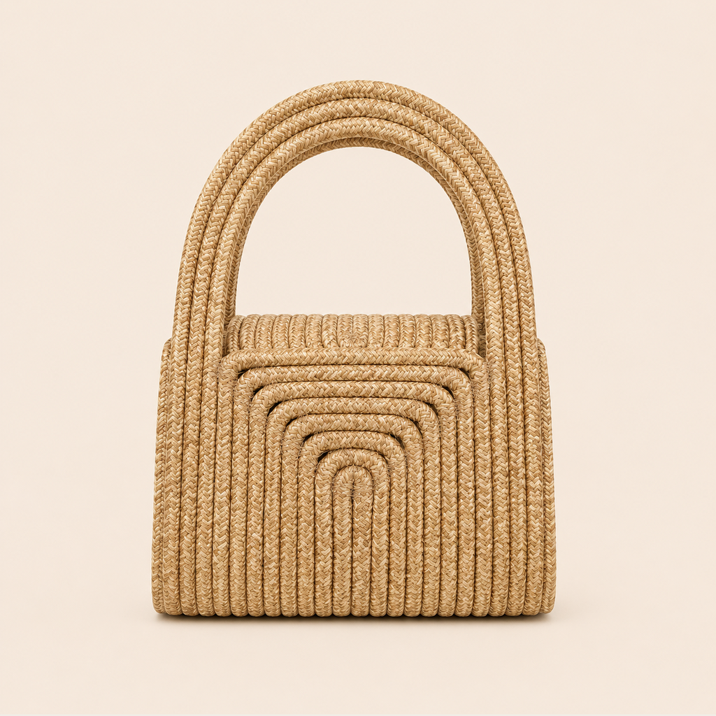 Pochette en Paille Naturelle