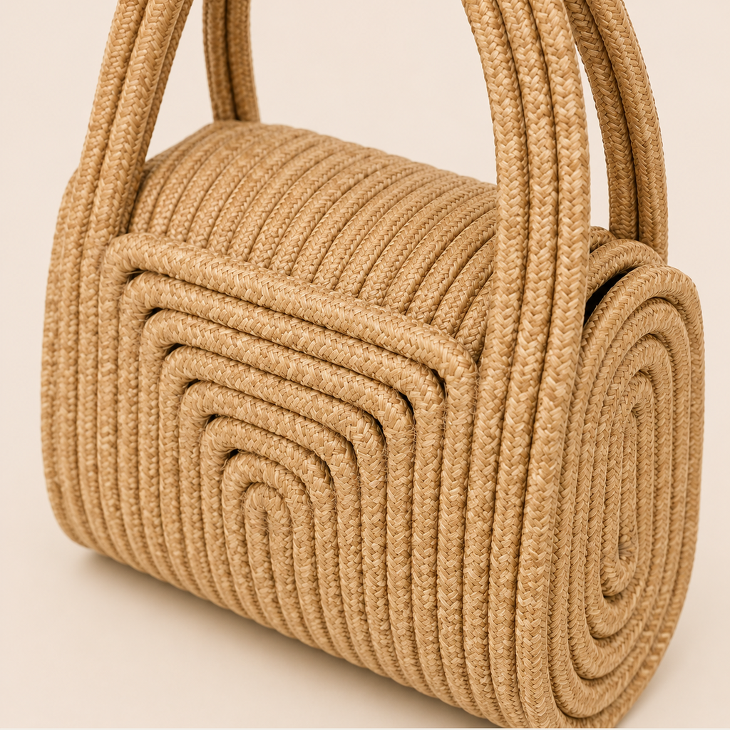 Pochette en Paille Naturelle