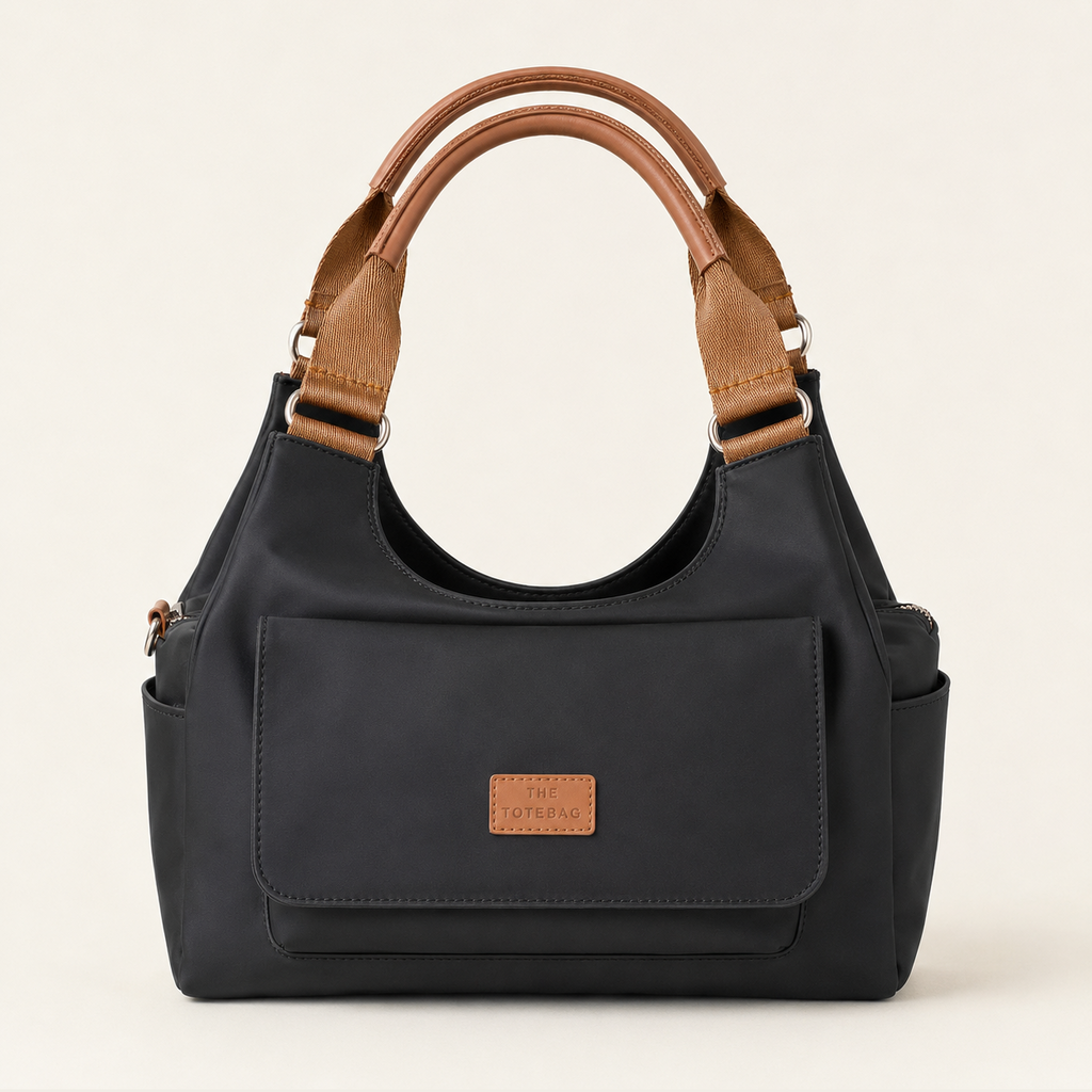 Grand Sac à Épaule Multi-Poches