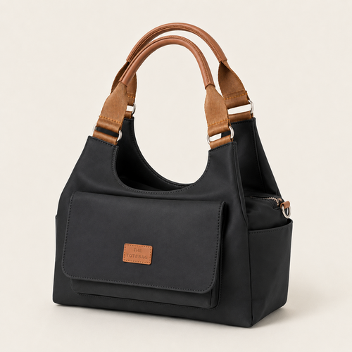 Grand Sac à Épaule Multi-Poches