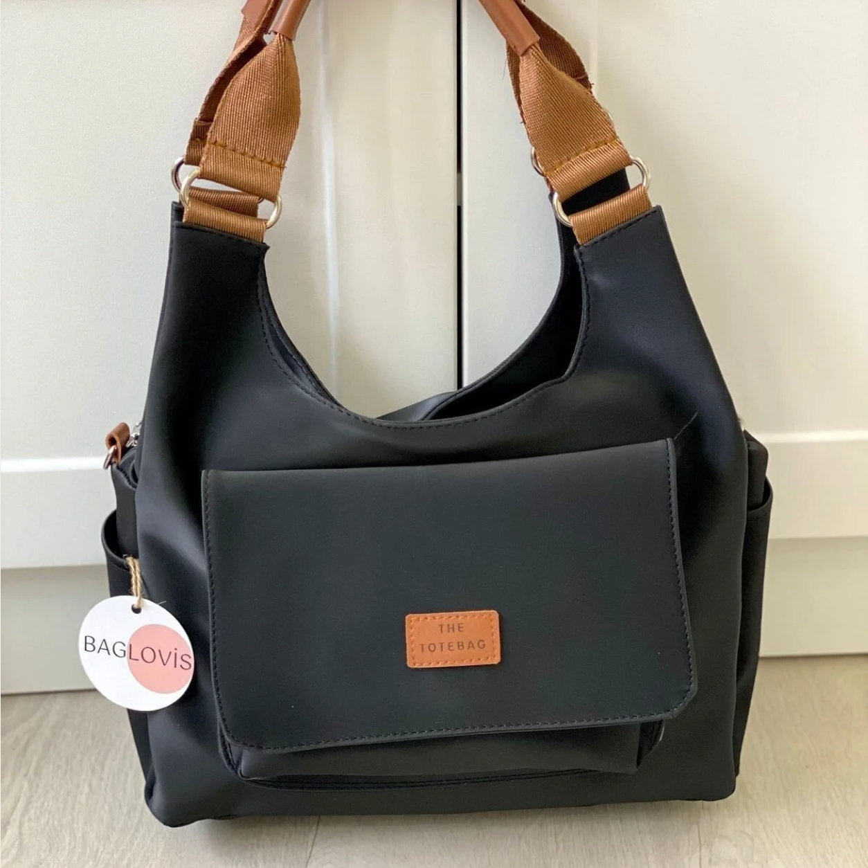 Grand Sac à Épaule Multi-Poches