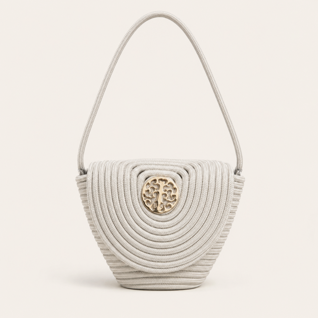 Sac Bandoulière en Paille avec Détails Tressés