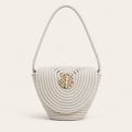 Sac Bandoulière en Paille avec Détails Tressés