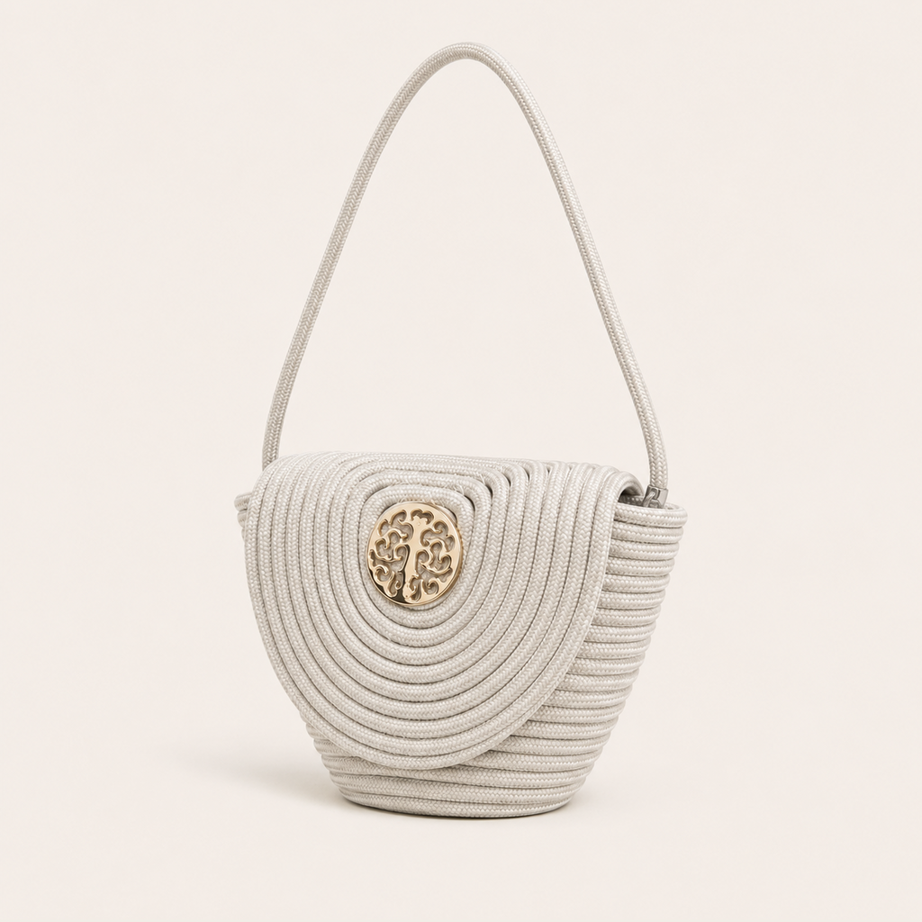 Sac Bandoulière en Paille avec Détails Tressés